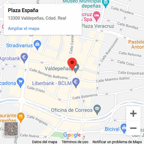Como llegar a Feria de la Tapa Valdepeñas - Ruta en Google Maps